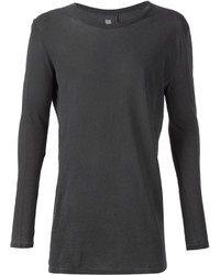 T-shirt manica lunga grigio scuro