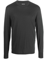 T-shirt manica lunga grigio scuro di Tom Ford