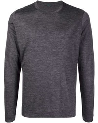 T-shirt manica lunga grigio scuro di Zanone