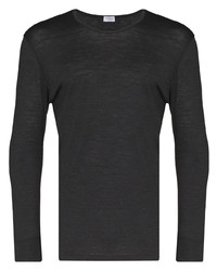 T-shirt manica lunga grigio scuro di Zimmerli