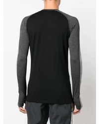 T-shirt manica lunga grigio scuro di Icebreaker