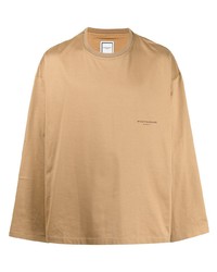T-shirt manica lunga marrone chiaro di Wooyoungmi