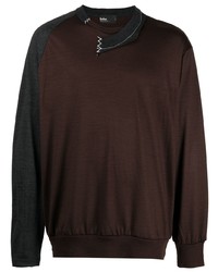 T-shirt manica lunga marrone scuro di Kolor