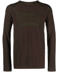 T-shirt manica lunga marrone scuro di Roa