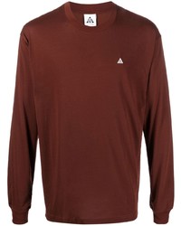 T-shirt manica lunga marrone di Nike