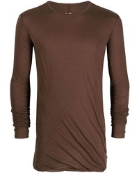 T-shirt manica lunga marrone di Rick Owens