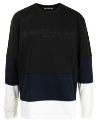 T-shirt manica lunga nera e bianca di Mastermind World