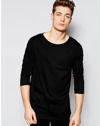 T-shirt manica lunga nera di Asos