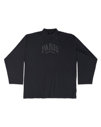 T-shirt manica lunga nera di Balenciaga