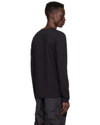 T-shirt manica lunga nera di Versace Underwear