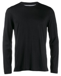 T-shirt manica lunga nera di Brunello Cucinelli