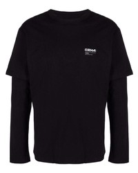 T-shirt manica lunga nera di C2h4