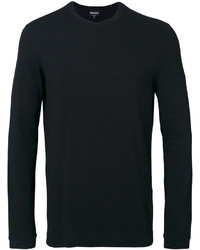 T-shirt manica lunga nera di Giorgio Armani