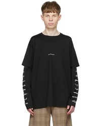 T-shirt manica lunga nera di Givenchy