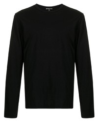T-shirt manica lunga nera di James Perse