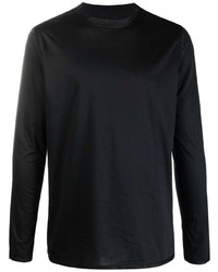 T-shirt manica lunga nera di Kiton