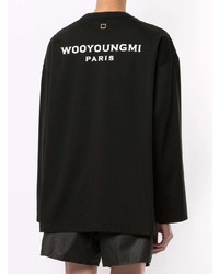 T-shirt manica lunga nera di Wooyoungmi