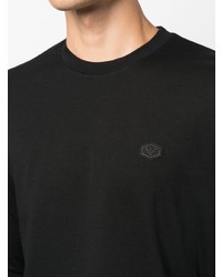 T-shirt manica lunga nera di Emporio Armani