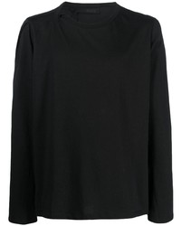 T-shirt manica lunga nera di Marina Yee