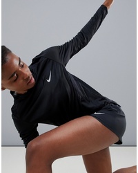 T-shirt manica lunga nera di Nike Running