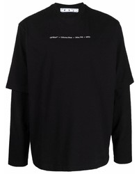 T-shirt manica lunga nera di Off-White