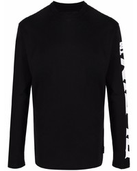 T-shirt manica lunga nera di Philipp Plein