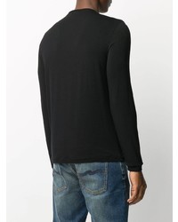 T-shirt manica lunga nera di Giorgio Armani