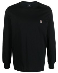 T-shirt manica lunga nera di PS Paul Smith