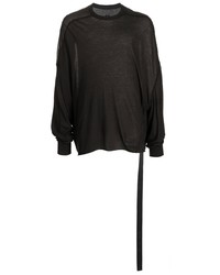T-shirt manica lunga nera di Rick Owens DRKSHDW