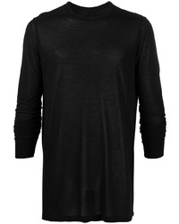 T-shirt manica lunga nera di Rick Owens