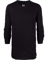 T-shirt manica lunga nera di Rick Owens