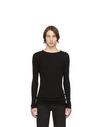 T-shirt manica lunga nera di Saint Laurent