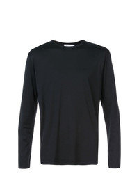 T-shirt manica lunga nera di Sunspel