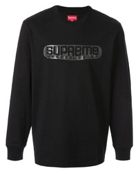 T-shirt manica lunga nera di Supreme