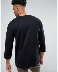 T-shirt manica lunga nera di Asos