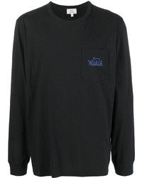 T-shirt manica lunga nera di Woolrich