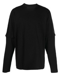 T-shirt manica lunga nera di Y-3