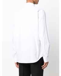 T-shirt manica lunga ricamata bianca di VERSACE JEANS COUTURE