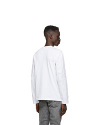 T-shirt manica lunga ricamata bianca di Comme Des Garcons Play