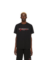 T-shirt manica lunga ricamata nera di Givenchy