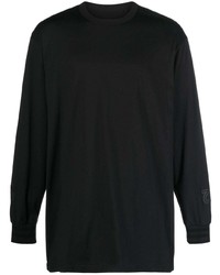 T-shirt manica lunga ricamata nera di Y-3