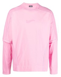 T-shirt manica lunga rosa di Jacquemus