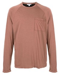 T-shirt manica lunga rosa di James Perse
