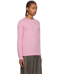 T-shirt manica lunga rosa di Dries Van Noten