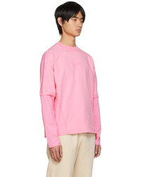 T-shirt manica lunga rosa di Jacquemus