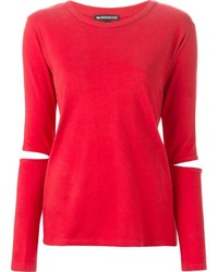 T-shirt manica lunga rossa di Ann Demeulemeester