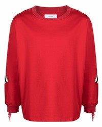 T-shirt manica lunga rossa di Facetasm