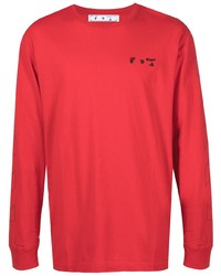 T-shirt manica lunga rossa di Off-White