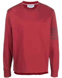 T-shirt manica lunga rossa di Thom Browne