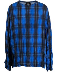 T-shirt manica lunga scozzese blu di N°21